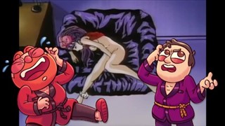 Großer animierter Schwanz von hinten in die Fotze geladen, Hentai