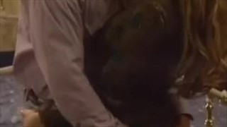 Retro blondes Mädchen mit riesigen Brüsten, Große Titten