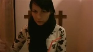 Sexe dans les toilettes après le dîner, Jeune Chatte