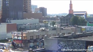 Samantha flexible sous la douche, Pornhub