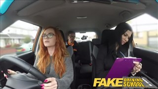 Sexe avec une chienne rousse et un examinateur divin, Petits seins