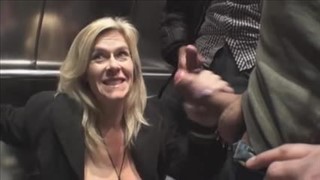 Kurvige Mama in einem wundervollen Dreieck, Große Titten