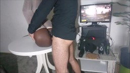 A pale dude fucks her chocolate ass, Black and ebony