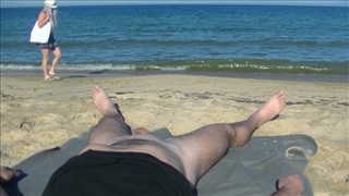 Sex am Strand mit einer Russin, Reife Milf