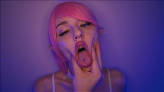 Emo-Küken mit rosa Haaren, Porno online